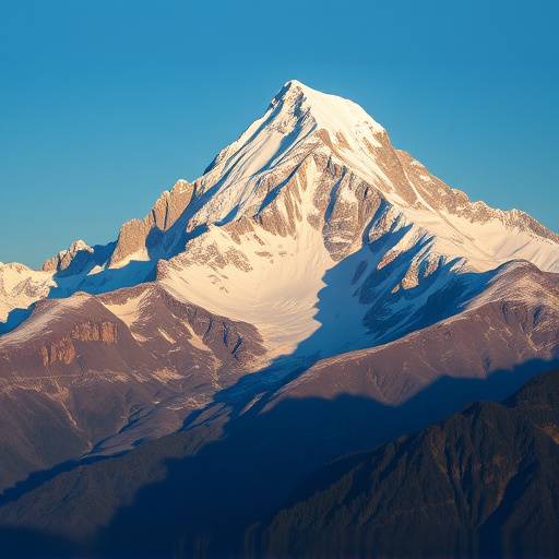 Le Mont Blanc vu depuis Chamonix